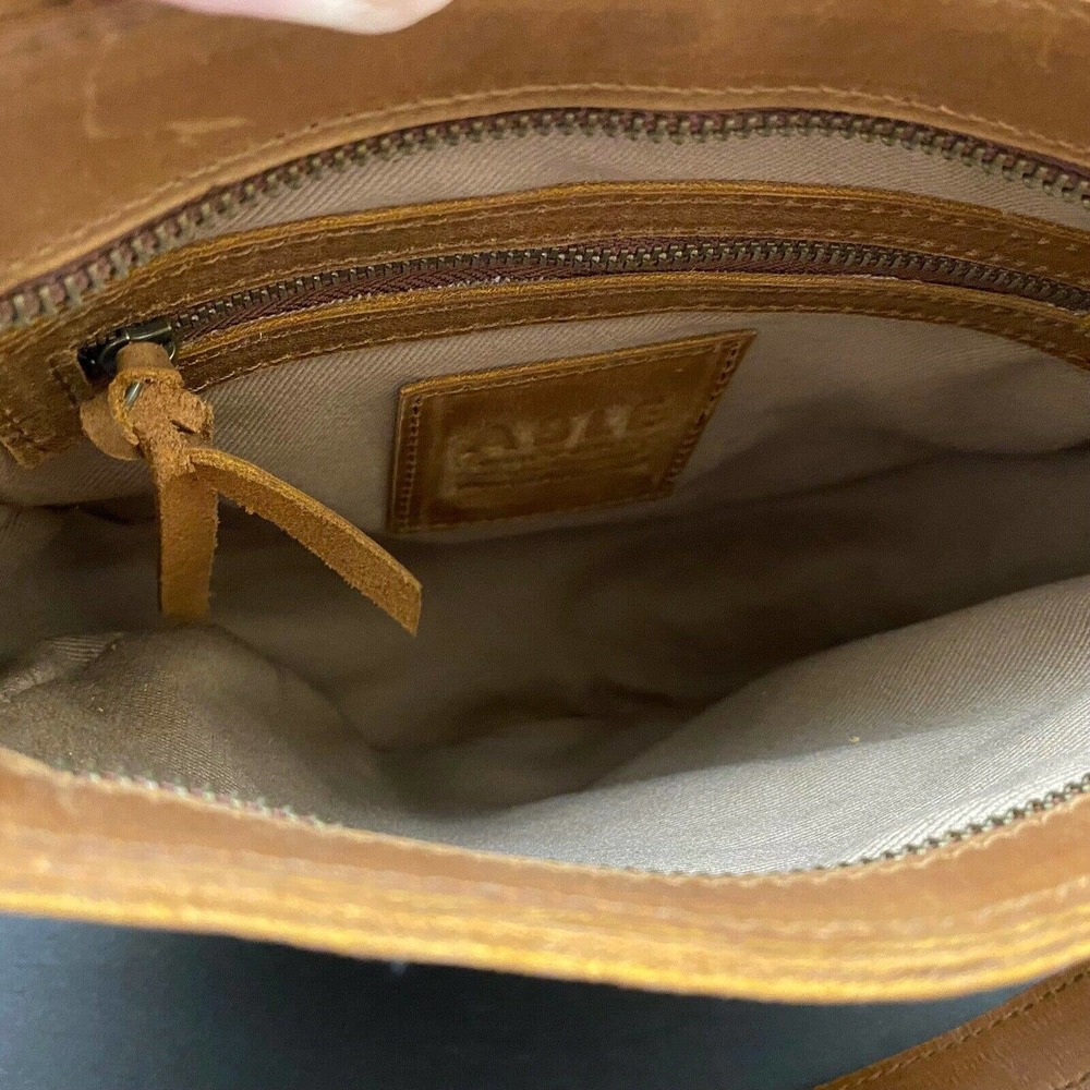 Able Naomi Saddlebag Purse Whiskey Adjustable Crossbody Zippered - Picture 8 of 10